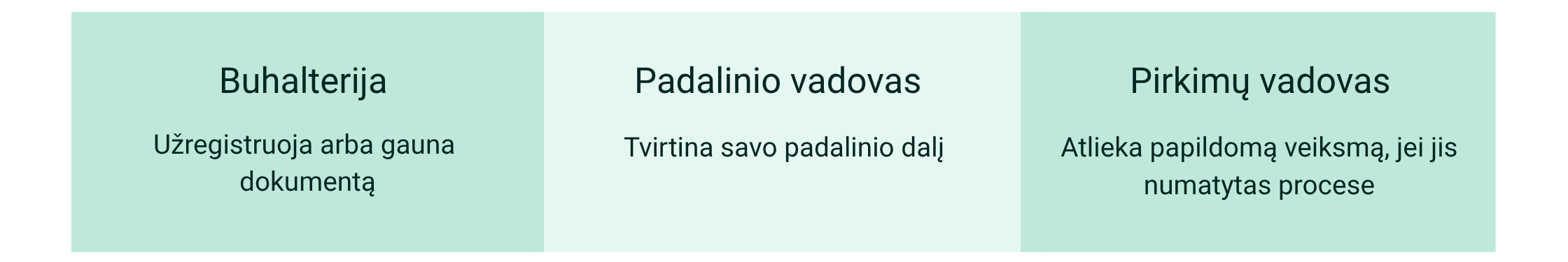 Pirkimų ar padalinio vadovas tvirtina pirkimo dokumentą