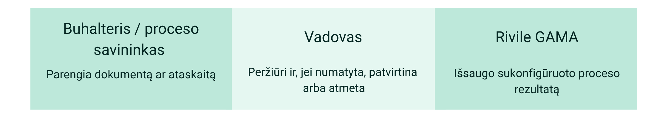 Vadovas peržiūri jam skirtus „Rivilė GAMA“ dokumentus ar ataskaitas
