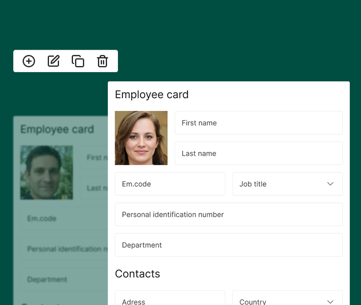 employee card identification management