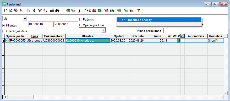 shopify_pardavimu_importas