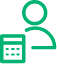 zalias apskaitininko logotipas